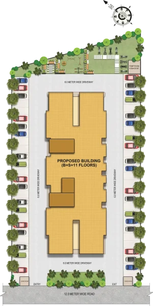 _The Woods kohinoor Janakipuram landscape site plan